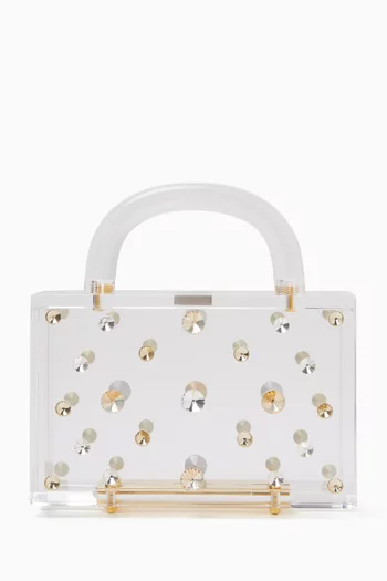 Medium Leon Top-handle Bag in Acrylic