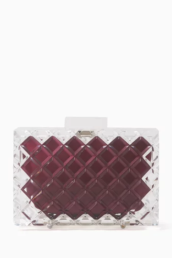 Tilda Clutch in Acrylic