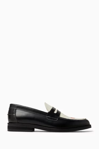 Wilde Cherry Penny Loafers in Leather