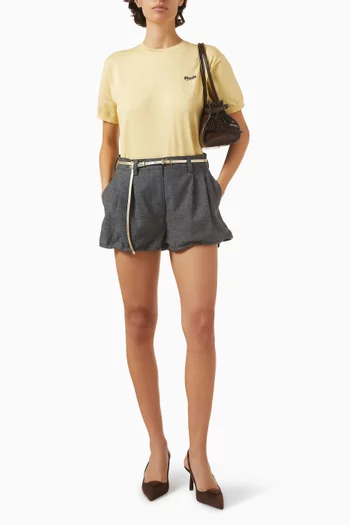 Crewneck Knit Sweater in Recycled Silk