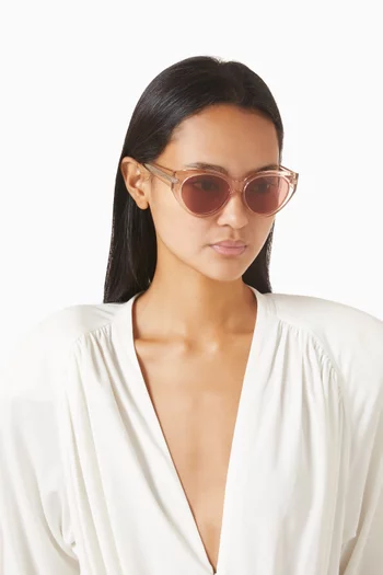 Edge Cat-eye Sunglasses in Acetate