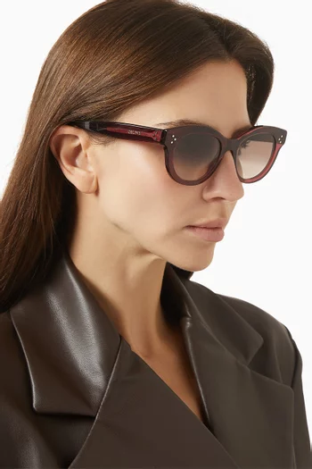 3-dots Round Sunglasses in Acetate