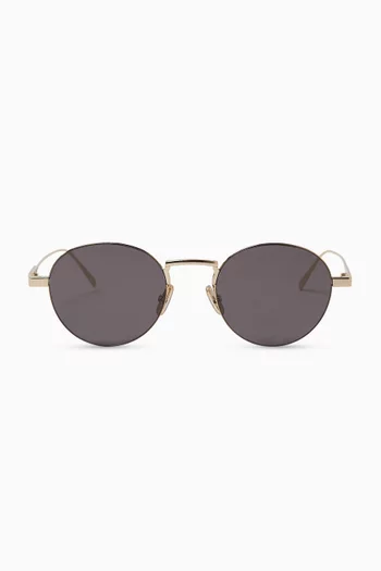 Round Sunglasses in Metal