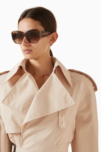 Bold Oversized Sunglasses in Acetate