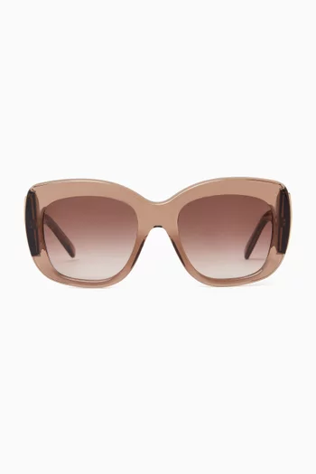 Bold Oversized Sunglasses in Acetate