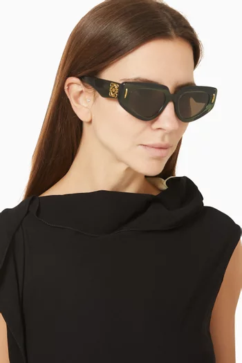 Anagram Geometric Sunglasses in Acetate
