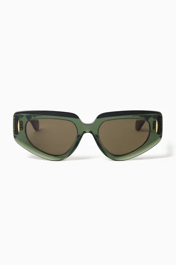 Anagram Geometric Sunglasses in Acetate