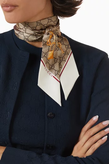 Printed Ribbon in Silk-twill