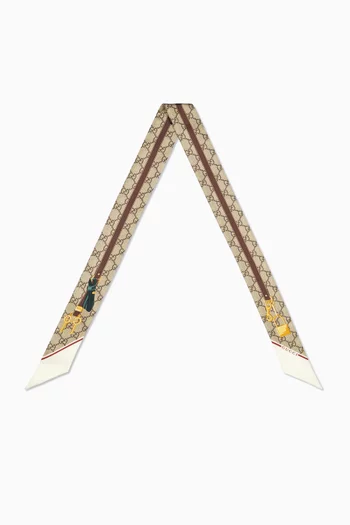 Printed Ribbon in Silk-twill