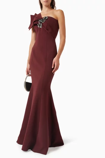 One-shoulder Gown