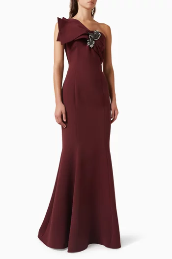 One-shoulder Gown