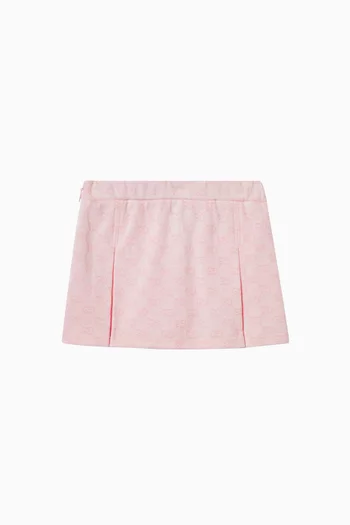 GG Skirt in Cotton Piqué