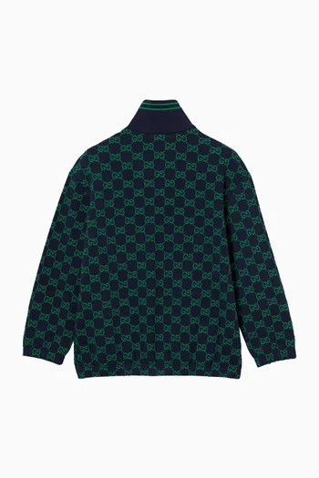 GG Zip Jacket in Cotton