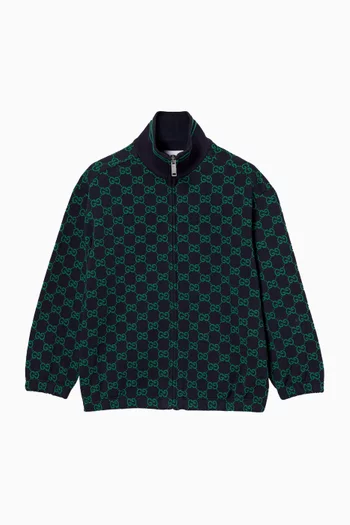GG Zip Jacket in Cotton