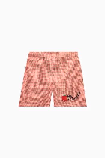 Printed Swim Shorts in Nylon