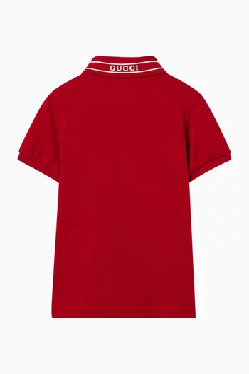 Logo Polo T-shirt in Cotton