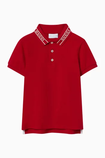 Logo Polo T-shirt in Cotton