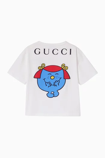 x MR. MEN™ LITTLE MISS™ Printed T-shirt in Cotton