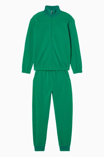 Long Sleeve Jacket in Cotton Piquet
