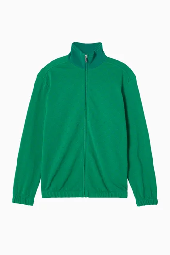 Long Sleeve Jacket in Cotton Piquet