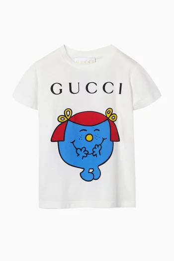 x MR. MEN™ LITTLE MISS™ Printed T-shirt in Cotton