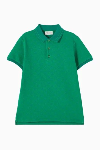 GG Polo Shirt in Cotton Piqué