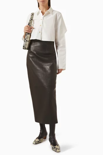 Fritz Crop Top in Organic Cotton Poplin