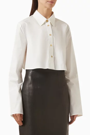 Fritz Crop Top in Organic Cotton Poplin