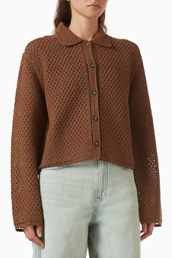 Knit Button-up Cardigan