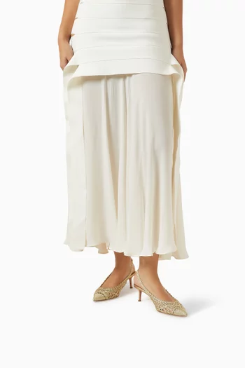 Kahlo 50 Slingback Pumps in Woven Raffia