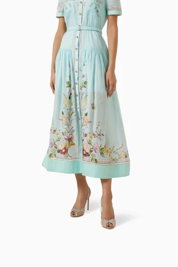 Wild Aurora 105 Slingback Pumps in Raffia