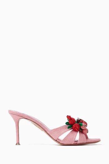 Botanice 75 Mules in Woven Raffia