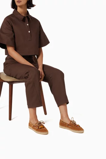 Seafarer Espadrille Flats in Suede