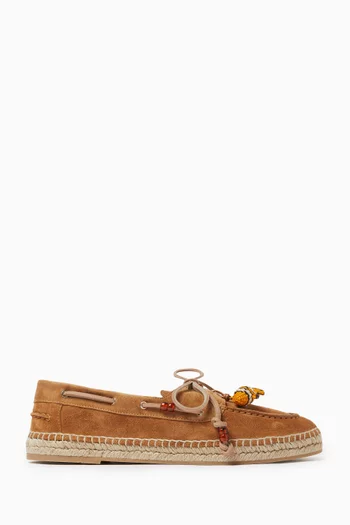 Seafarer Espadrille Flats in Suede