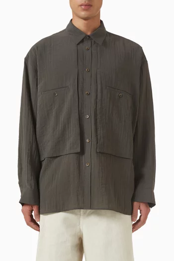 Oversized Cargo Pocket Shirt