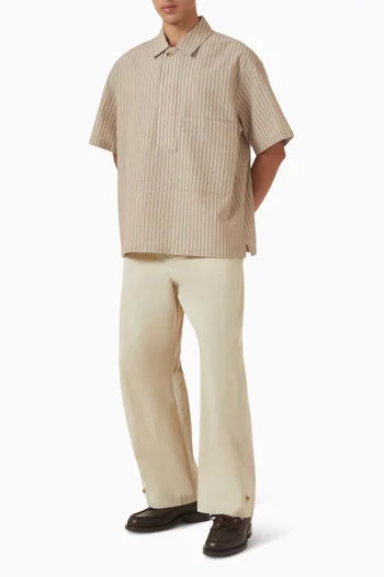 Striped Seersucker Shirt