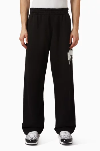 Distorted Arch-logo Sweatpants in Cotton