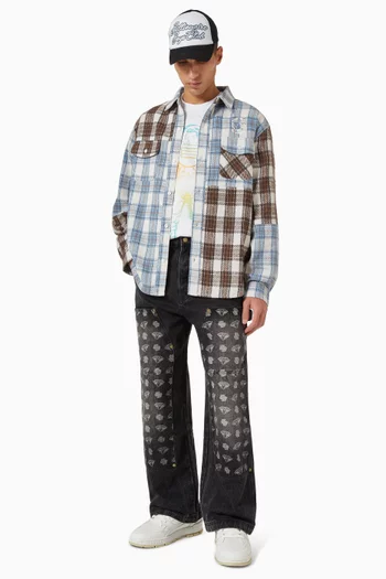 Diamonds & Dollars Carpenter Pants in Denim