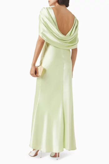 Louise Maxi Dress in Satin