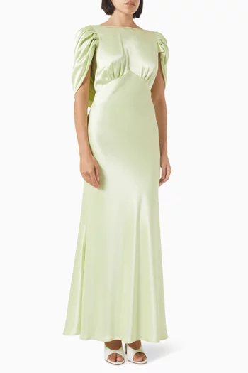 Louise Maxi Dress in Satin