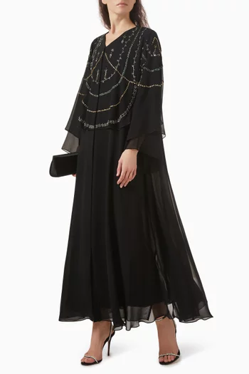 Embellished Abaya in Chiffon