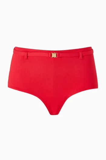 Belted Bikini Boy Shorts