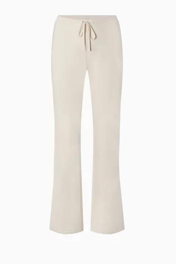 Drapey French Terry Straight-leg Pants