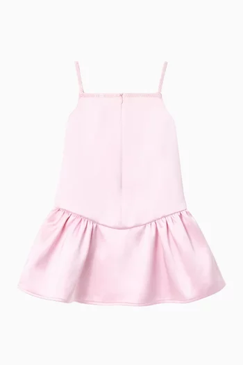 Flower Sequin Dress in Crepe