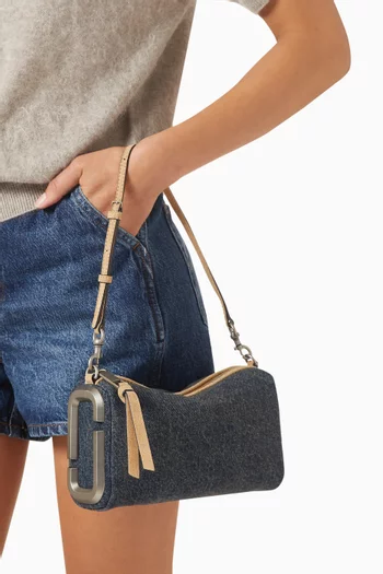 The Snapshot Bag in Denim & Suede