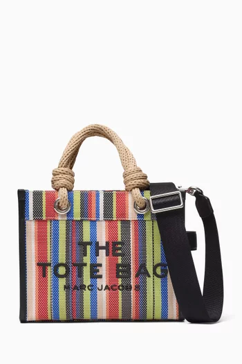 The Stripe Mesh Small Tote Bag
