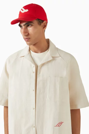 Logo Baseball Cap in Cotton