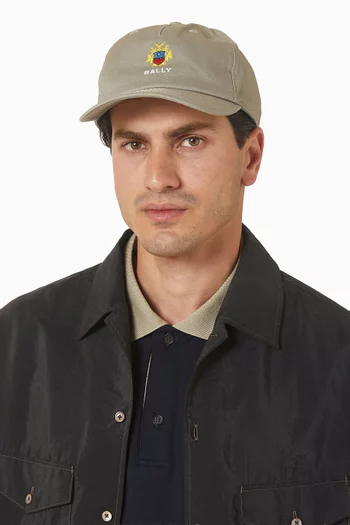 Logo Baseball Cap in Cotton
