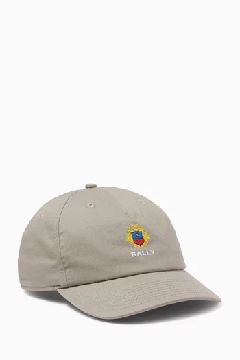 Logo Baseball Cap in Cotton