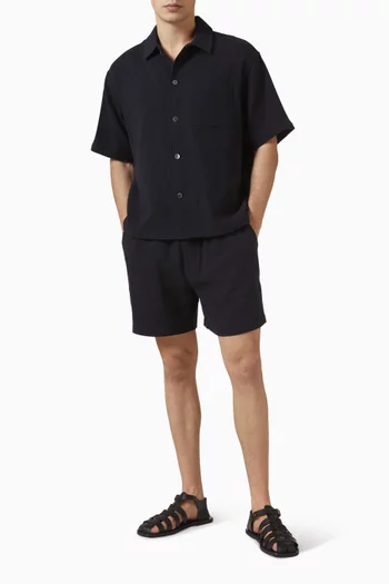 Open Weave Shirt in Cotton-blend